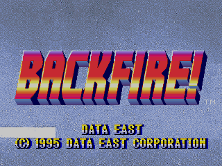 Backfire! — title screen