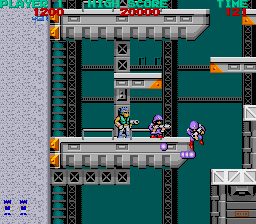 Bionic Commando Arcade — in-game arcade screenshot