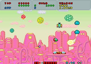 Fantasy Zone — in-game arcade screenshot