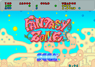 Fantasy Zone — title screen