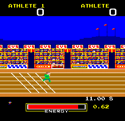 Hunchback Olympic — in-game arcade screenshot