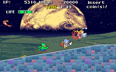 J. J. Squawkers — in-game arcade screenshot