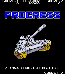 Progress — title screen
