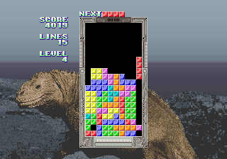 Tetris / Bloxeed — in-game arcade screenshot
