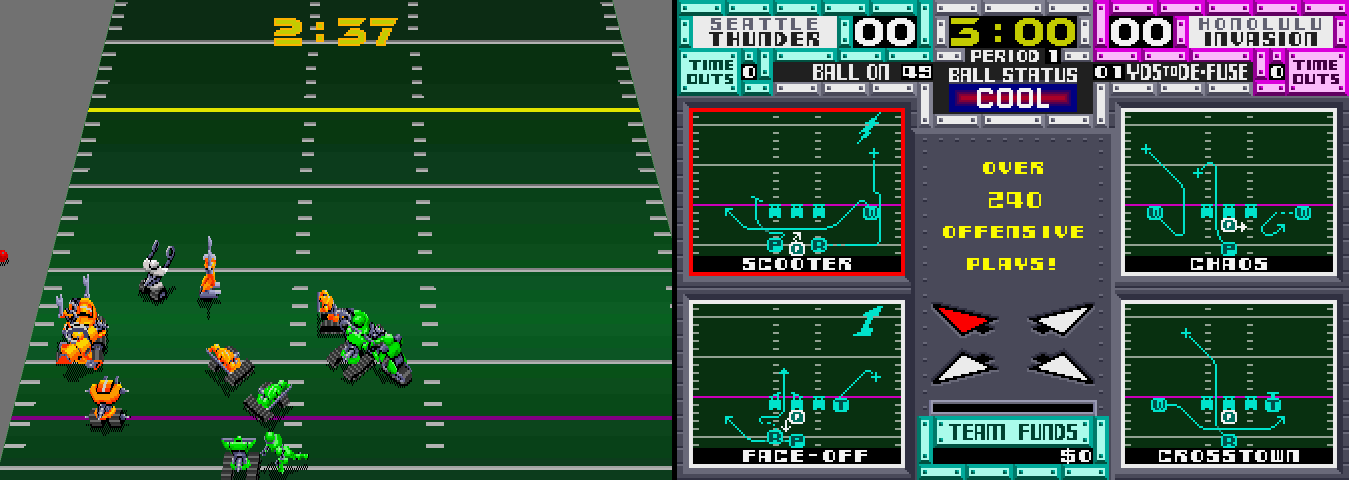 Tournament Cyberball 2072 gameplay screenshot