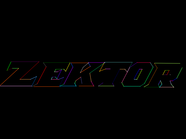 Zektor — title screen
