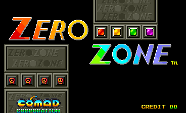 Zero Zone — title screen