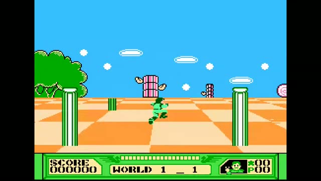 3-D Battles of World Runner, The gameplay screenshot