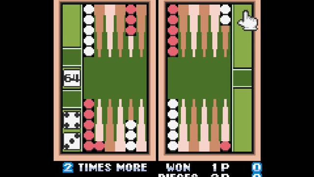Backgammon gameplay screenshot
