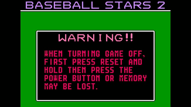 Baseball Stars II gameplay screenshot