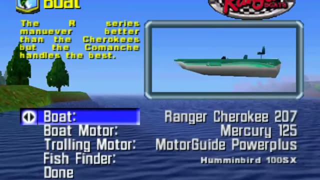 Bassmasters 2000 gameplay screenshot