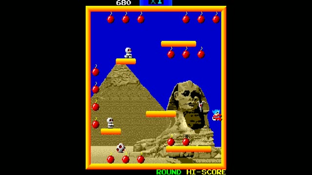 Bomb Jack gameplay screenshot