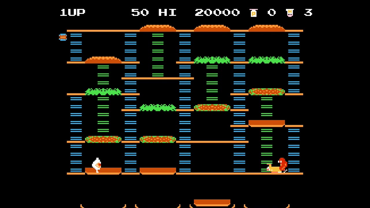 Burgertime gameplay screenshot