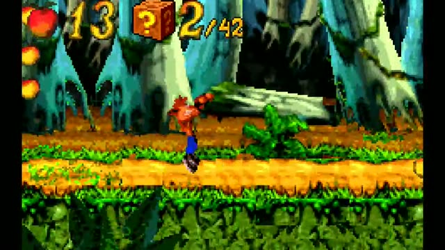 Crash Bandicoot - The Huge Adventure gameplay screenshot