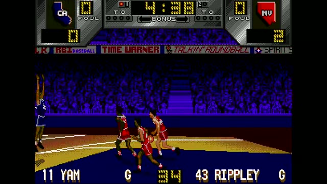 Dick Vitale's 'Awesome, Baby!' College Hoops gameplay screenshot