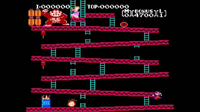 Donkey Kong gameplay screenshot