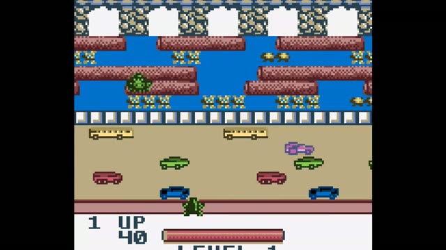Frogger gameplay screenshot