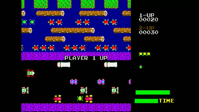 Frogger gameplay screenshot