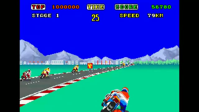Hang-On gameplay screenshot