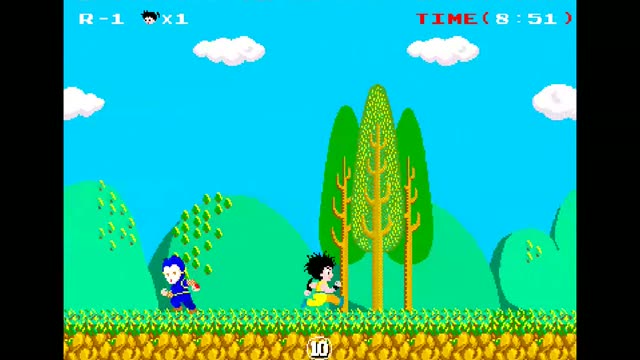 Kid Niki - Radical Ninja Arcade gameplay screenshot