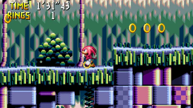 Knuckles' Chaotix gameplay screenshot