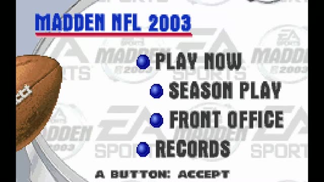 Madden NFL 2003 — GBA