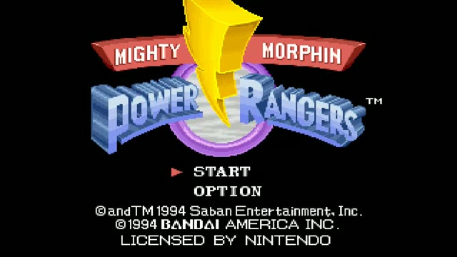 Mighty Morphin Power Rangers gameplay screenshot