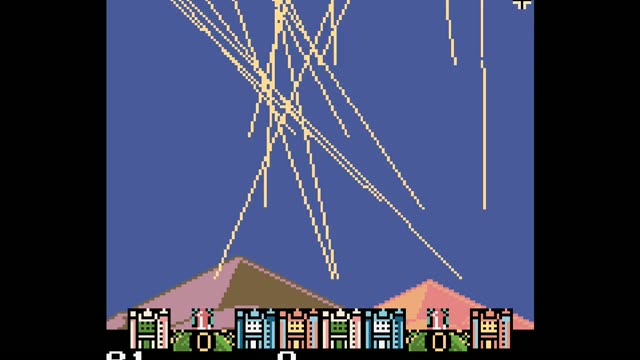 Missile Command gameplay screenshot