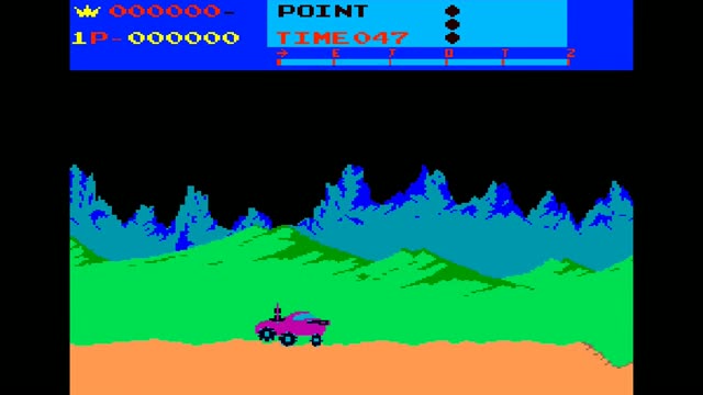 Moon Patrol gameplay screenshot