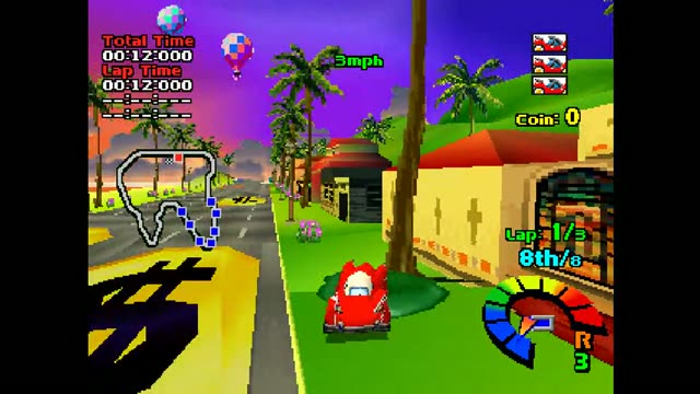 Motor Toon Grand Prix gameplay screenshot