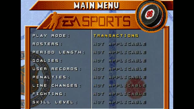 Nhl '96 gameplay screenshot