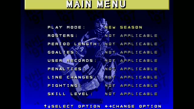 Nhl '97 gameplay screenshot
