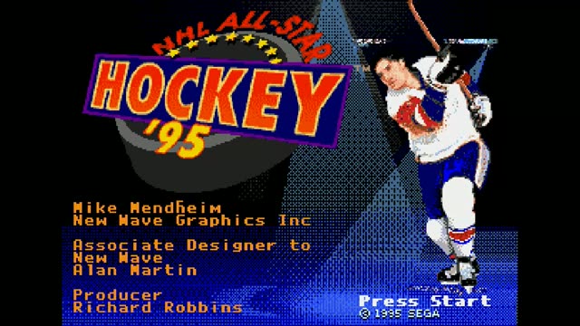 Nhl All-Star Hockey '95 gameplay screenshot