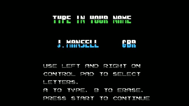 Nigel Mansell's World Championship Challenge gameplay screenshot