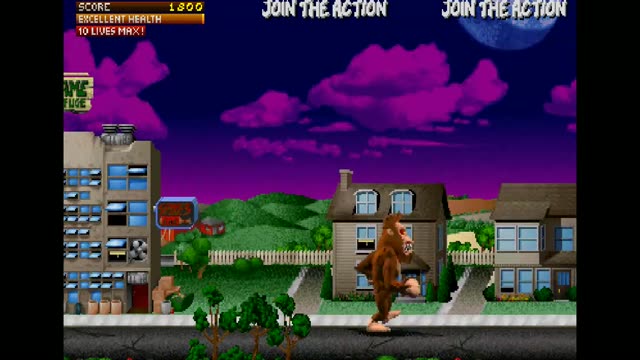 Rampage: World Tour (rev 1.1) Arcade gameplay screenshot