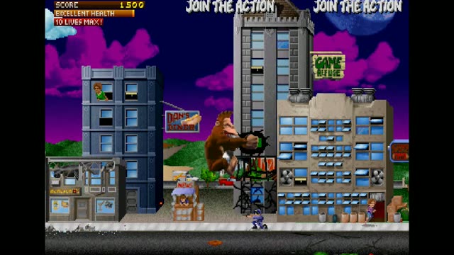 Rampage: World Tour Arcade gameplay screenshot