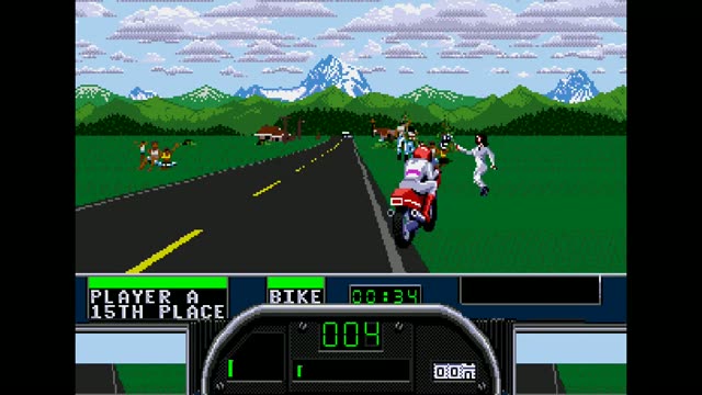 Road Rash II gameplay screenshot