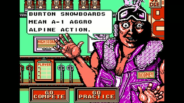 Ski or Die gameplay screenshot