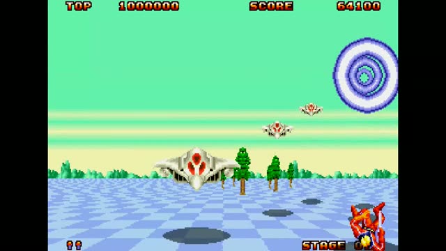 Space Harrier II gameplay screenshot