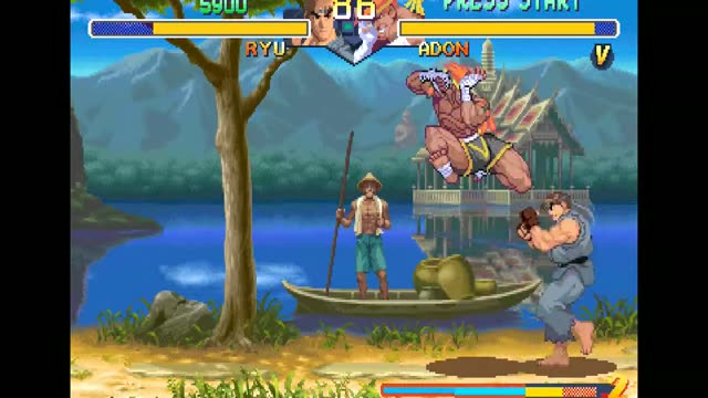 Street Fighter Zero 2 Alpha gameplay screenshot
