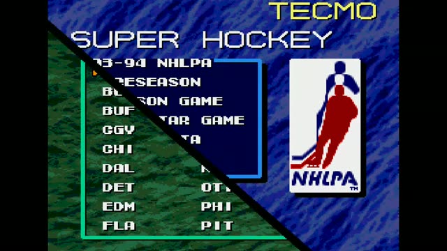 Tecmo Super Hockey gameplay screenshot