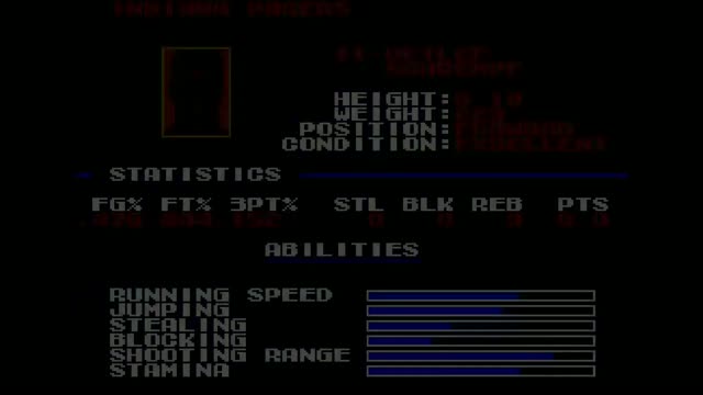 Tecmo Super Nba Basketball gameplay screenshot