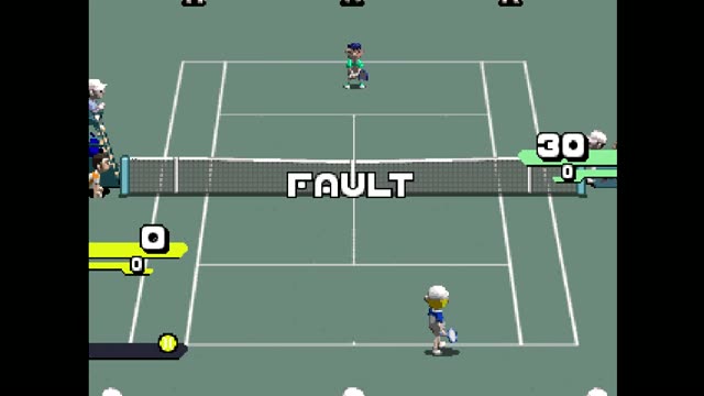 Tennis gameplay screenshot