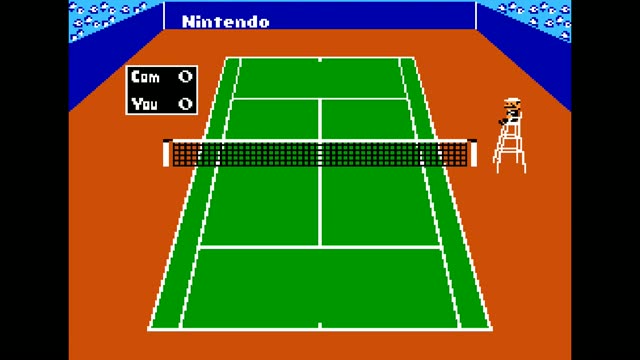Tennis gameplay screenshot