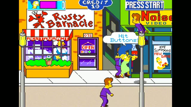 The Simpsons 2 Player Version gameplay screenshot