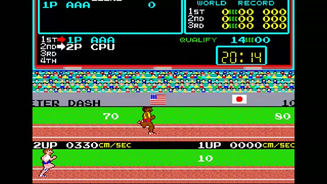 Track & Field Arcade gameplay screenshot