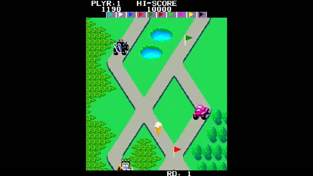 Up'n Down Arcade gameplay