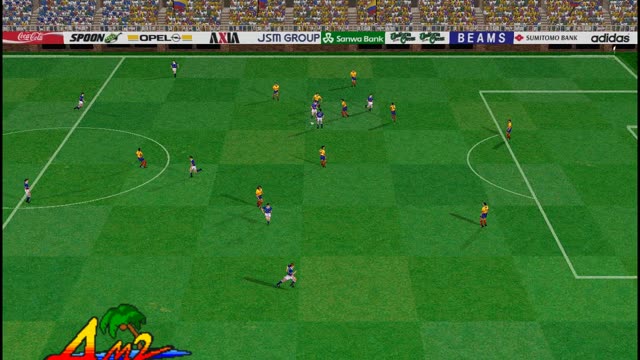 Virtua Striker 2 gameplay screenshot