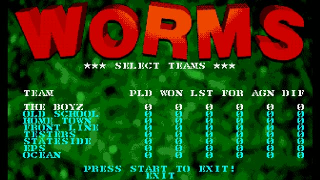 Worms gameplay screenshot